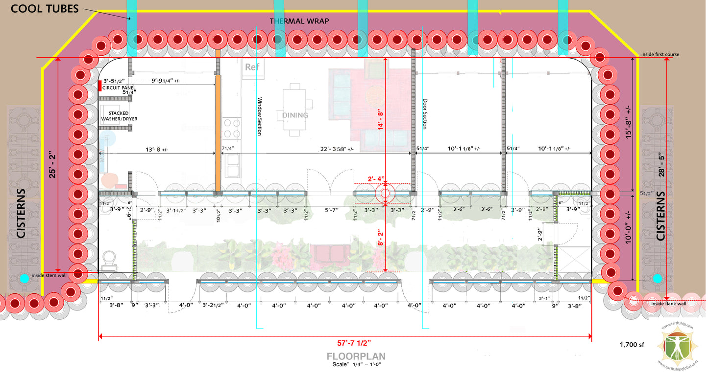 Encounter Earthship Construction Drawings