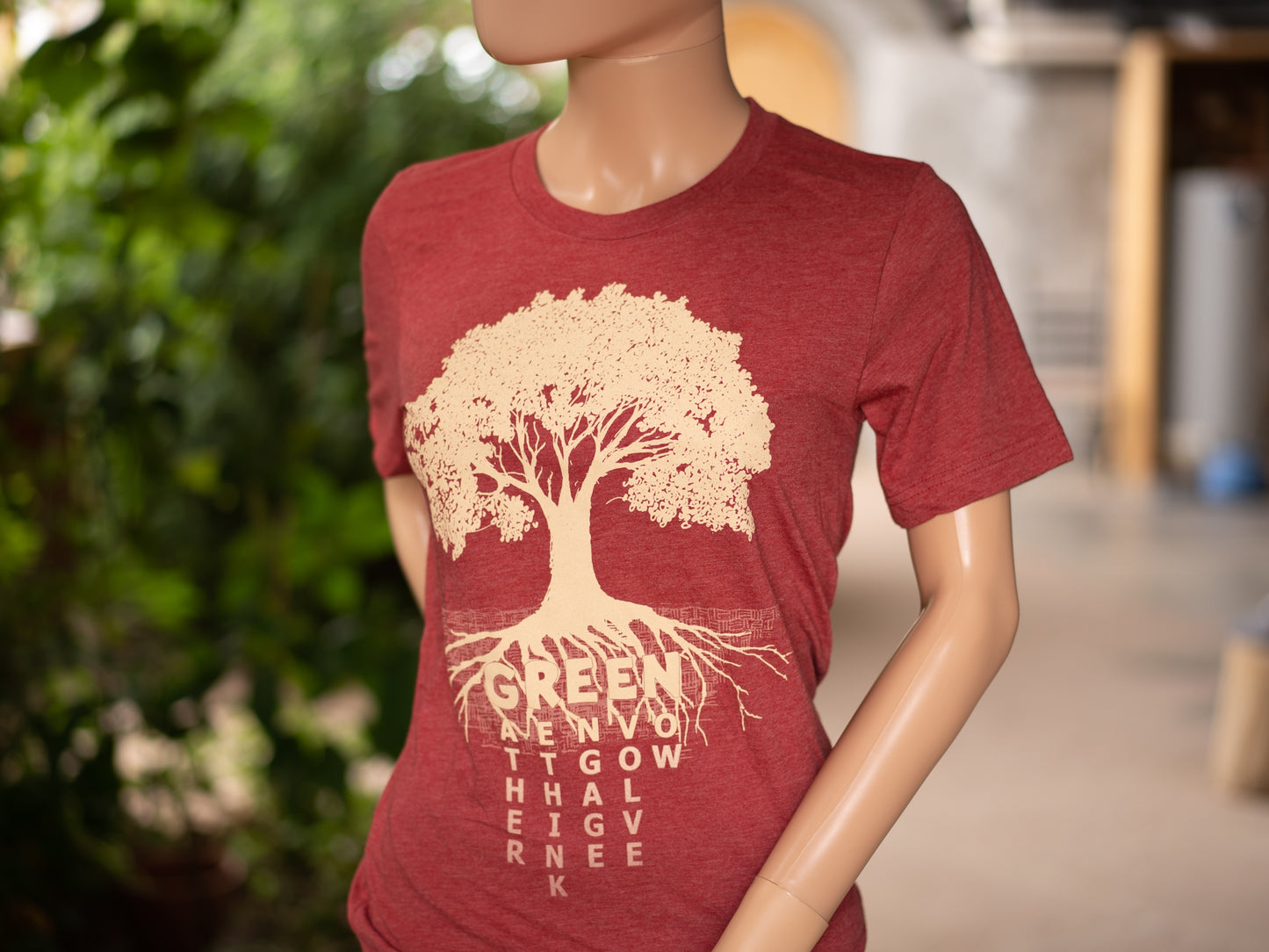 Tree T - Heather Canvas Red