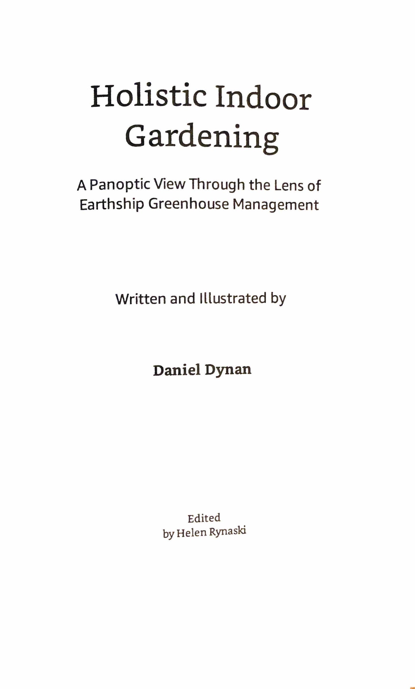 Holistic Indoor Gardening
