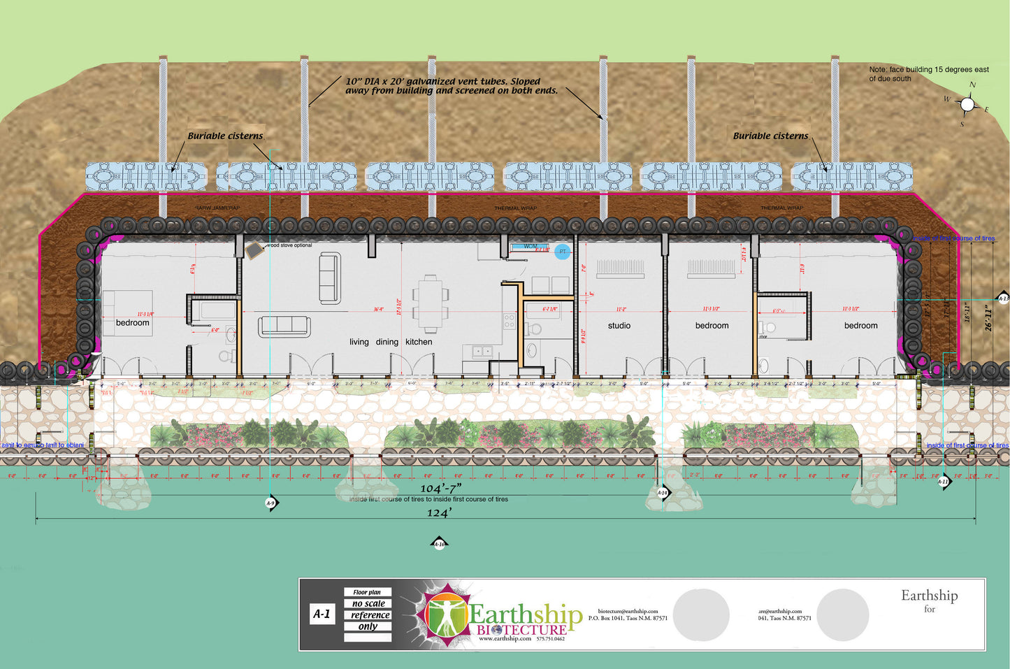 Global Model Earthship Construction Drawings