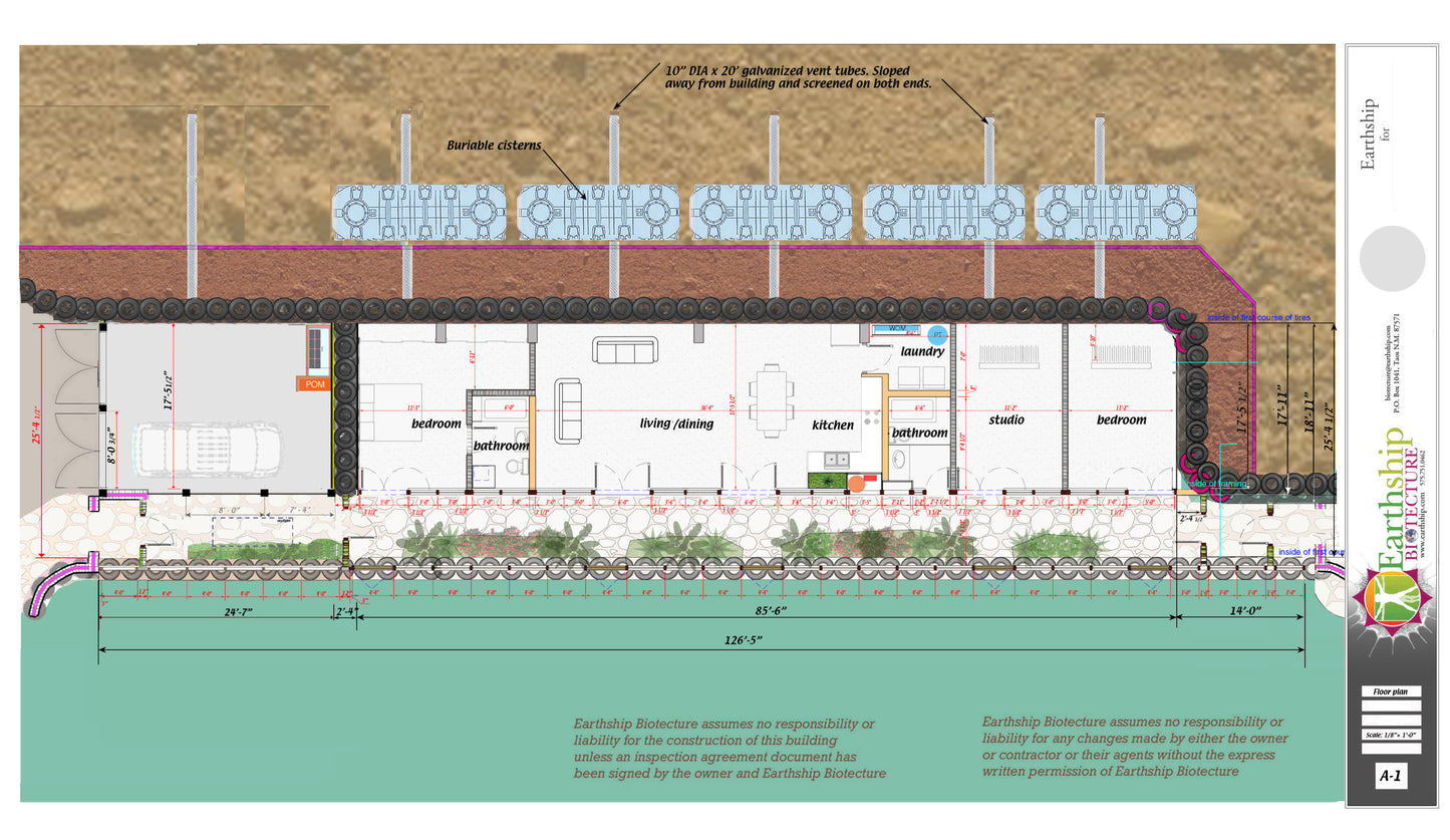 Global Model Earthship Construction Drawings