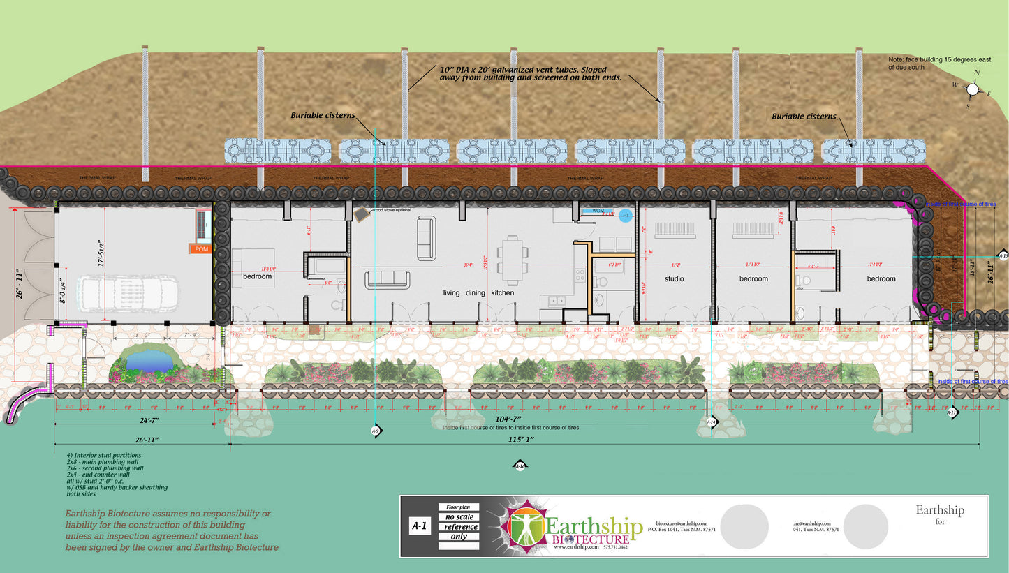 Global Model Earthship Construction Drawings