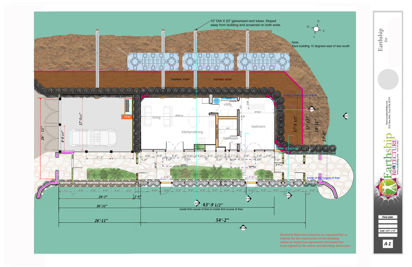 Global Model Earthship Construction Drawings