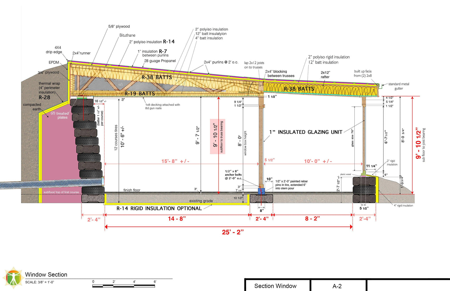 Encounter Earthship Construction Drawings - Earthship Biotecture