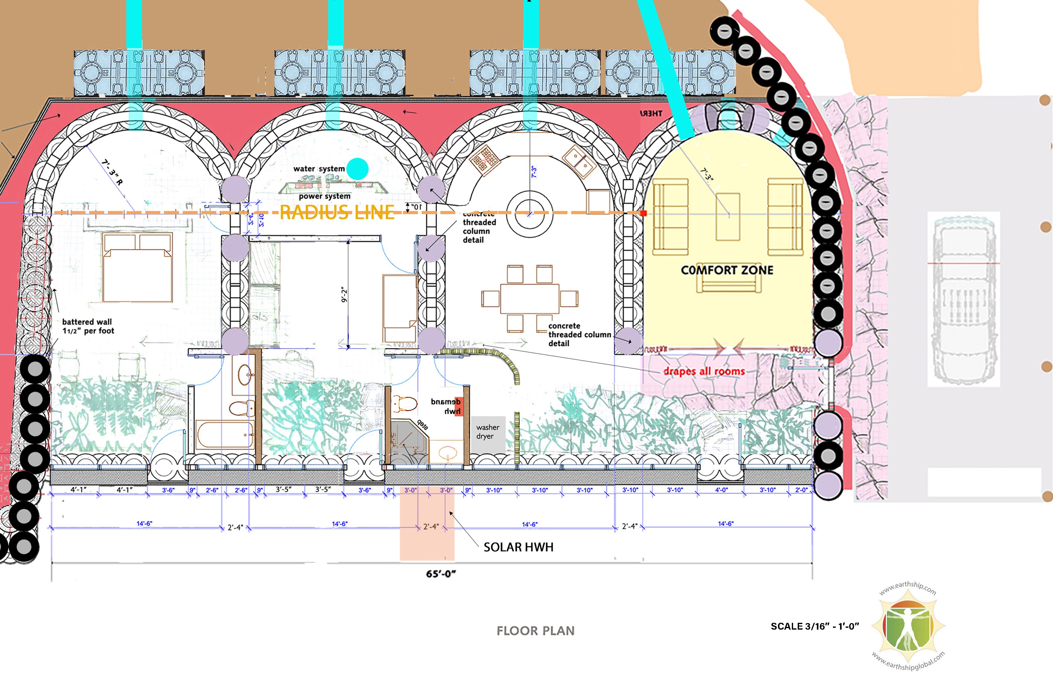 Unity Earthship Construction Drawings – Earthship Biotecture