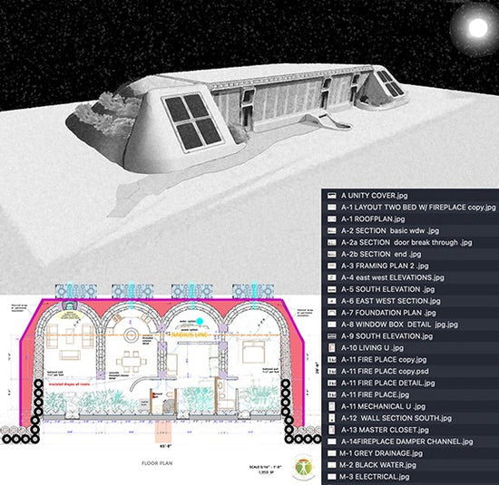 Unity Earthship Construction Drawings – Earthship Biotecture