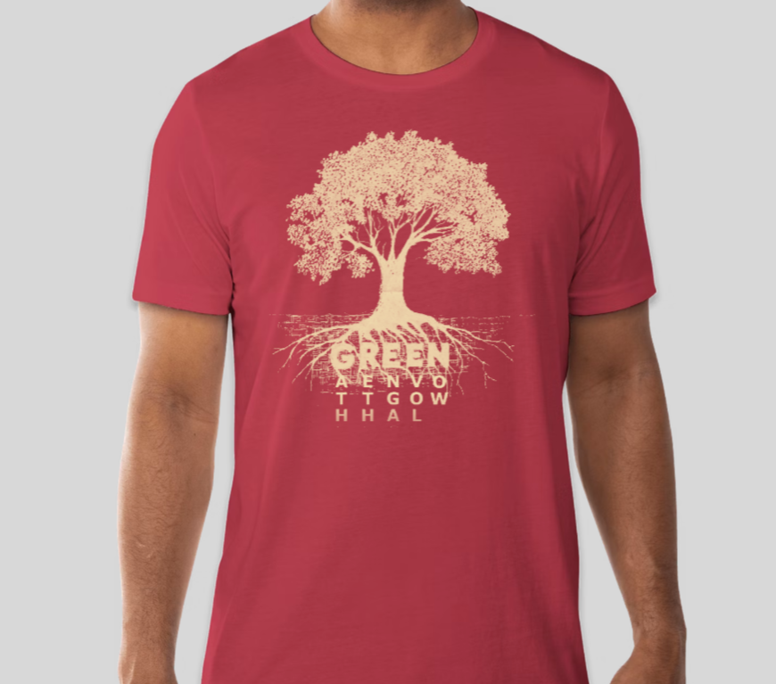 Tree T - Heather Canvas Red
