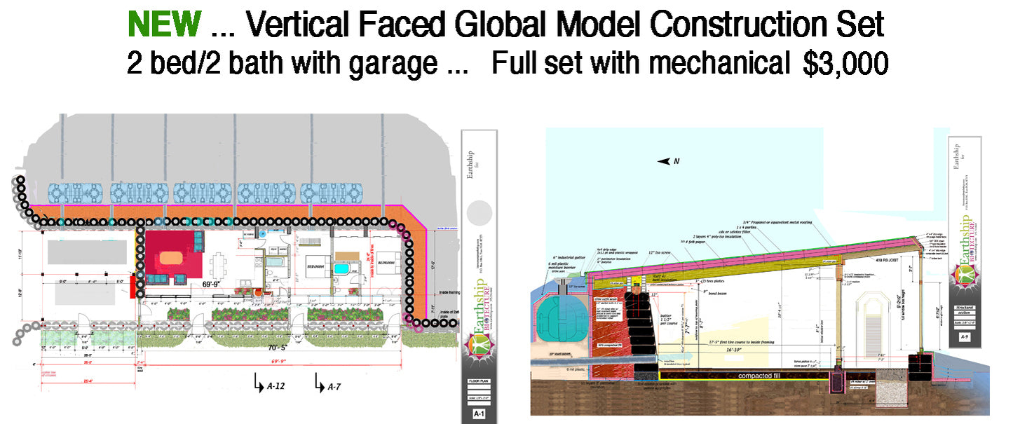 Global Model Earthship Construction Drawings