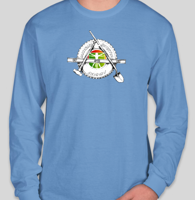 Earthship Academy Shirt Light Blue (Long Sleeve)