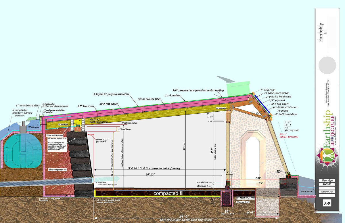 Global Model Earthship Construction Drawings – Earthship Biotecture